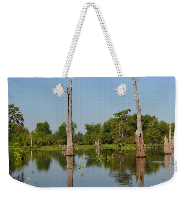 Tree Weekender Tote Bag featuring the photograph Atchafalaya Basin 19 Southern Louisiana by Maggy Marsh