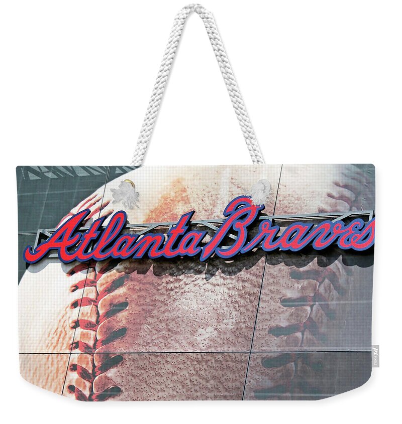 Atlanta Weekender Tote Bag featuring the photograph Atlanta Braves by Kristin Elmquist
