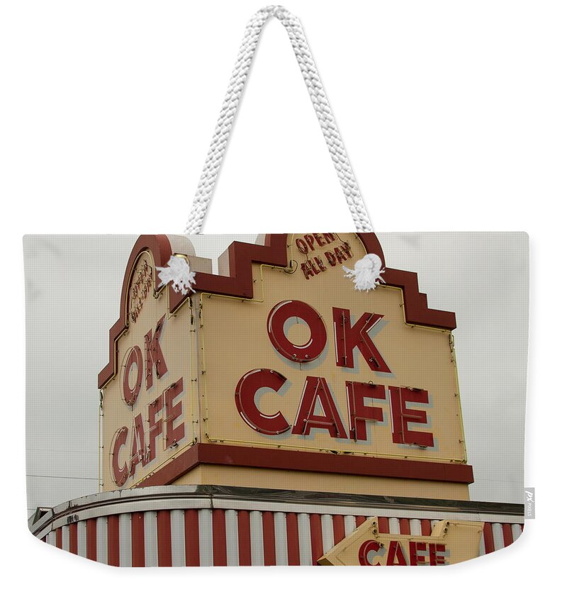 Reid Callaway Atlanta Classic Ok Cafe Weekender Tote Bag featuring the photograph Atlanta Classic OK Cafe Atlanta Restaurant Art by Reid Callaway