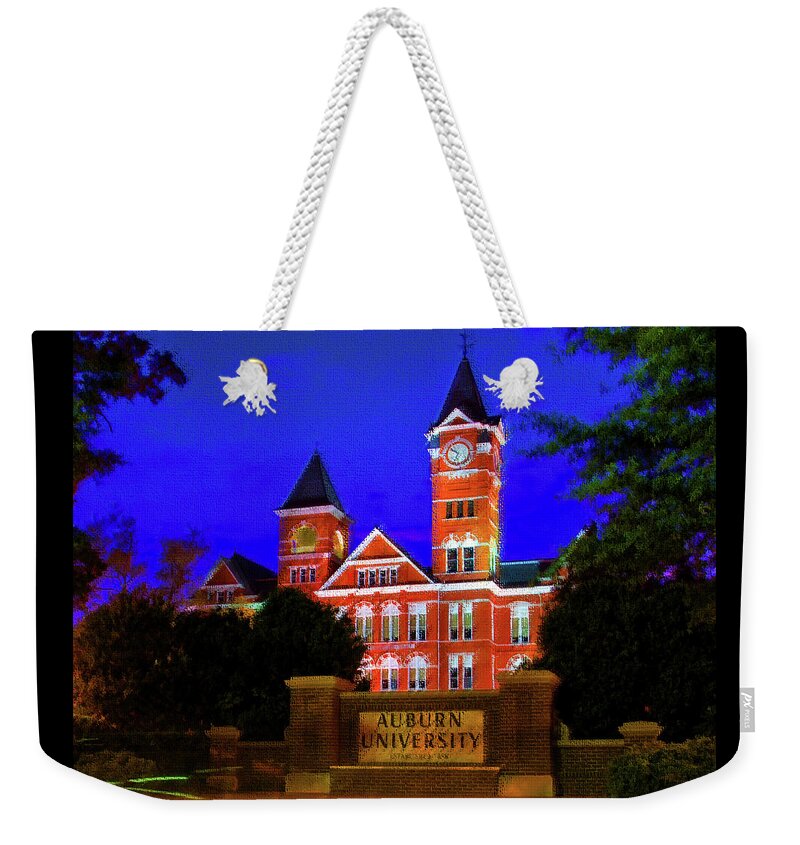 Auburn University Weekender Tote Bag featuring the mixed media Auburn University by DJ Fessenden