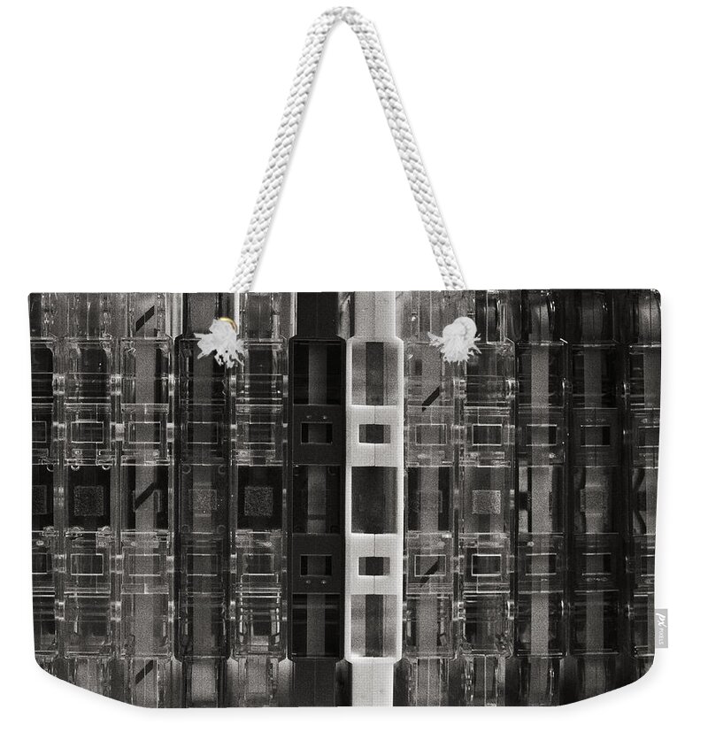 Audio Cassette Weekender Tote Bag featuring the photograph Audio Cassettes Collection by Angelo DeVal