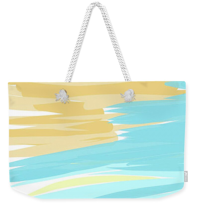 Digital Weekender Tote Bag featuring the digital art August 5th 2017 - Evening Sky I by Annekathrin Hansen