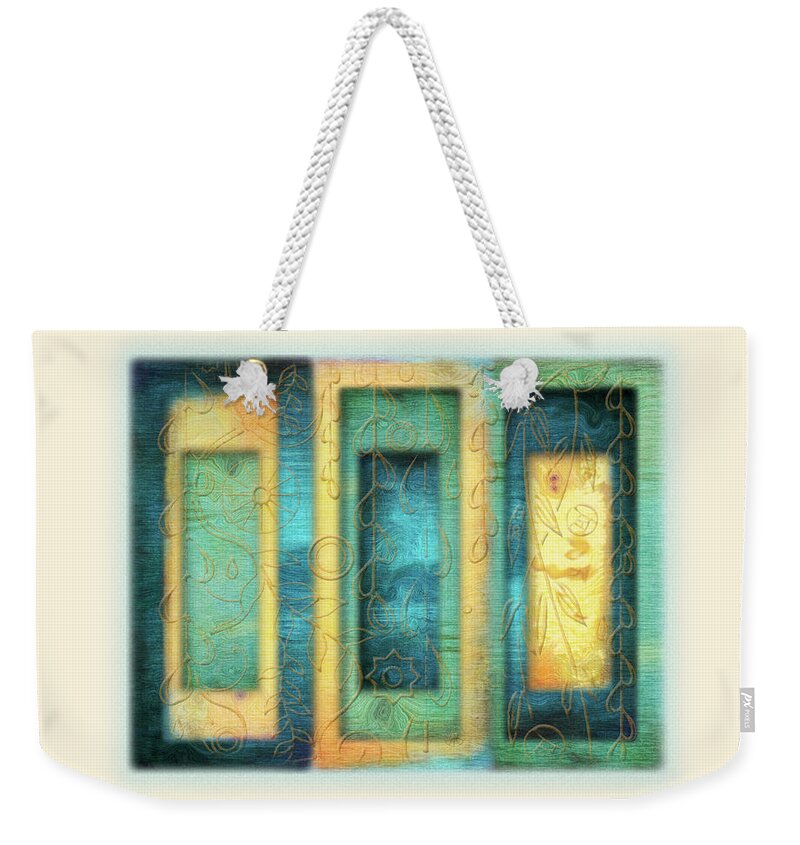 Art Weekender Tote Bag featuring the painting Aurora's Vision by Deborah Smith