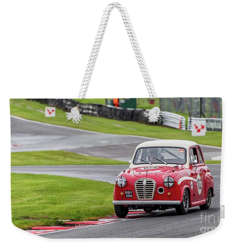 Austin A35 Weekender Tote Bag featuring the photograph Austin A35 by Adrian Evans