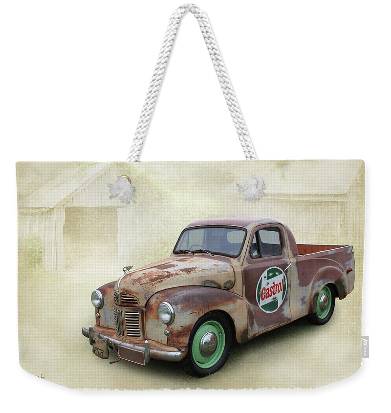 Automotive Weekender Tote Bag featuring the photograph Austin Ute by Keith Hawley