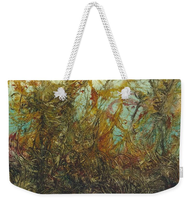Autumn Weekender Tote Bag featuring the painting Autumn 2 by David Ladmore