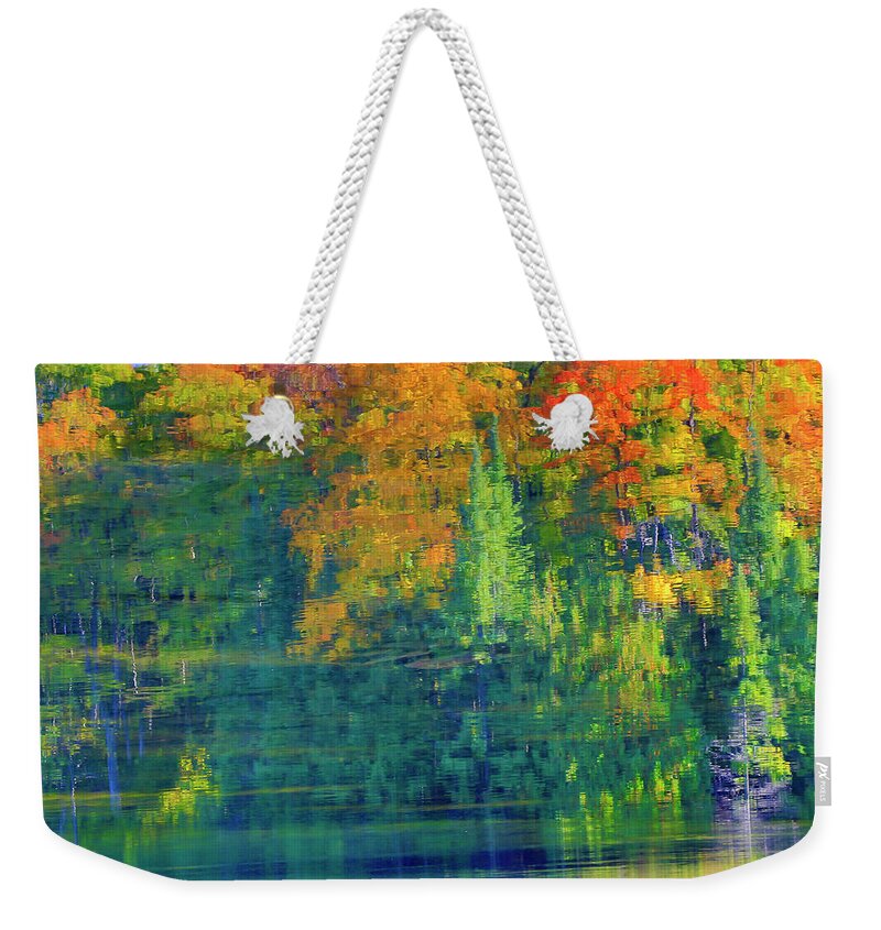 Gary Hall Weekender Tote Bag featuring the photograph Autumn at McCarston's Lake by Gary Hall