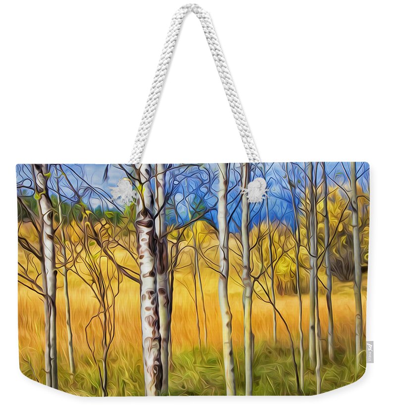 Autumn Weekender Tote Bag featuring the photograph Autumn Colours by Theresa Tahara