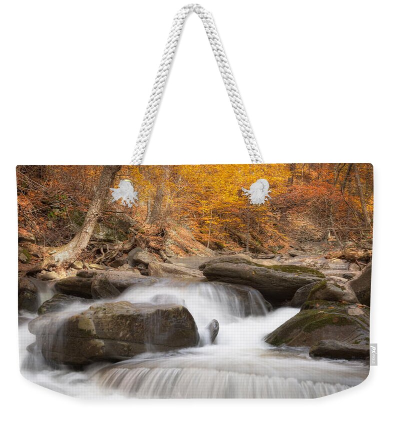 Autumn Weekender Tote Bag featuring the photograph Autumn Fire by Bill Wakeley