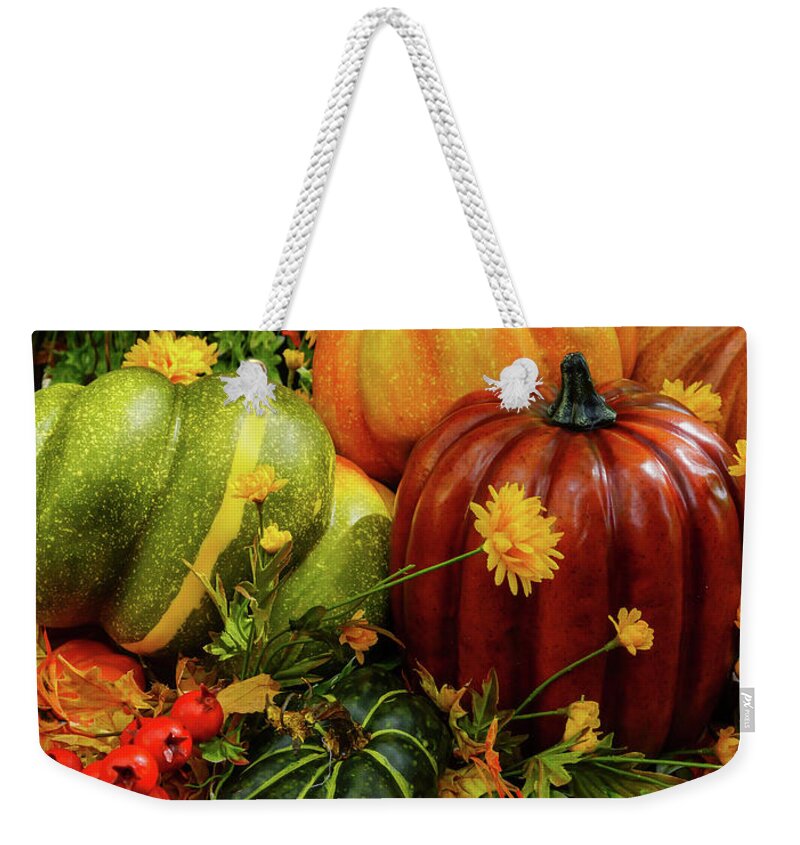 Autumn Weekender Tote Bag featuring the photograph Autumn Grouping by Jennifer White
