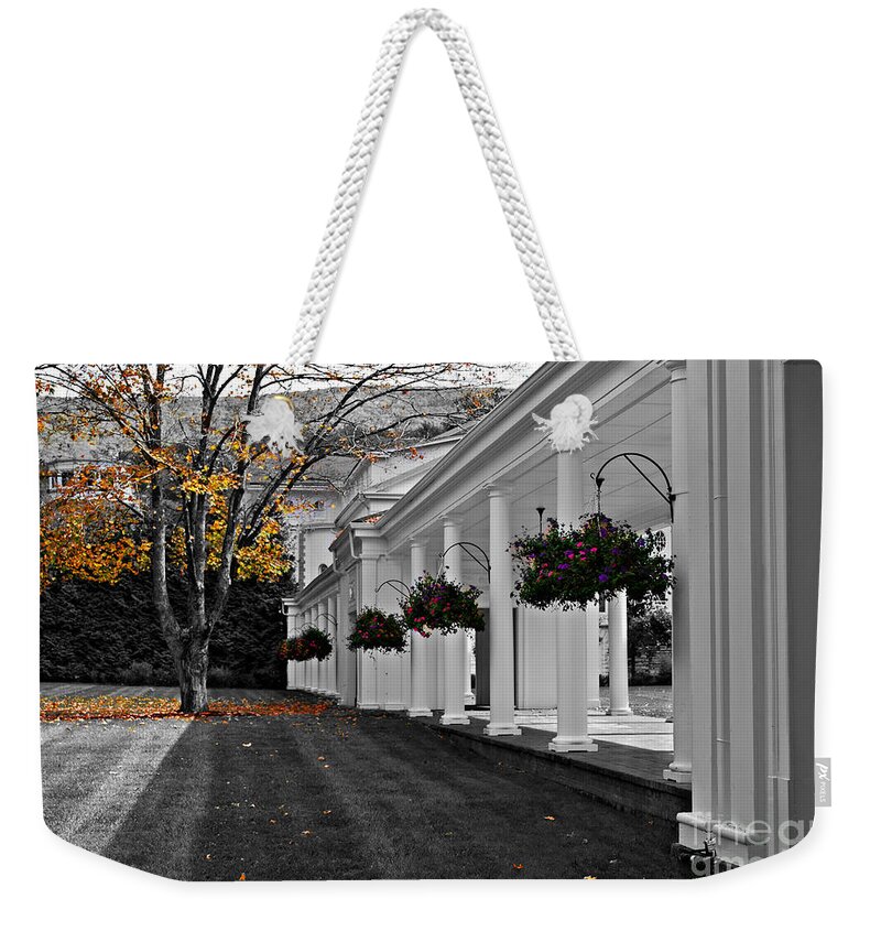 Black And White Weekender Tote Bag featuring the photograph Autumn in Bath County Virginia by Eric Liller