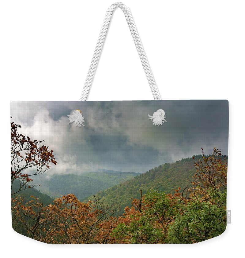 Iautumn Weekender Tote Bag featuring the photograph Autumn in the Ilsetal, Harz by Andreas Levi