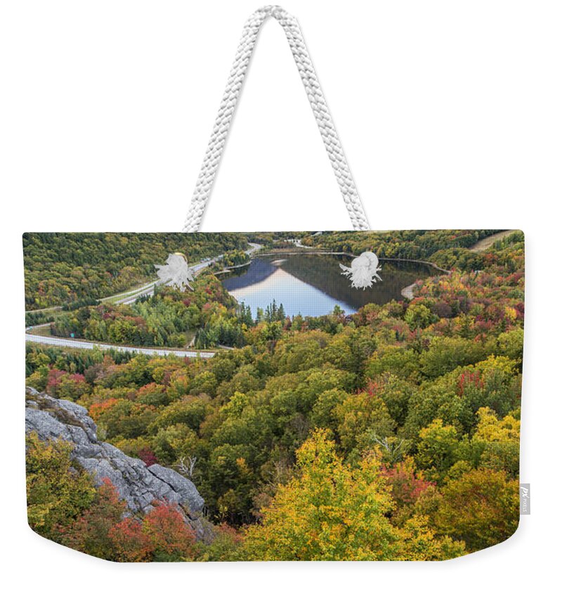 Autumn On Artist's Bluff Weekender Tote Bag featuring the photograph Autumn on Artist's Bluff by White Mountain Images