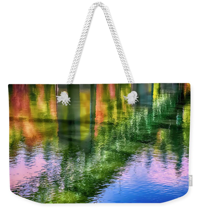 Autumn Weekender Tote Bag featuring the photograph Autumn Span by Dee Browning