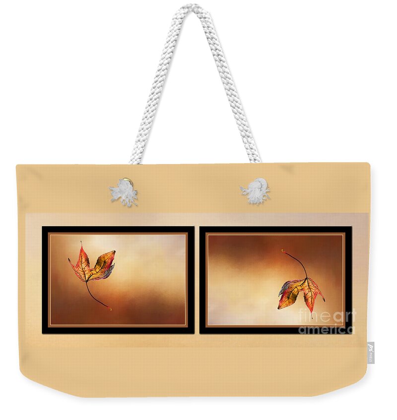Photography Weekender Tote Bag featuring the photograph Autumn Up and Down 2 by Kaye Menner