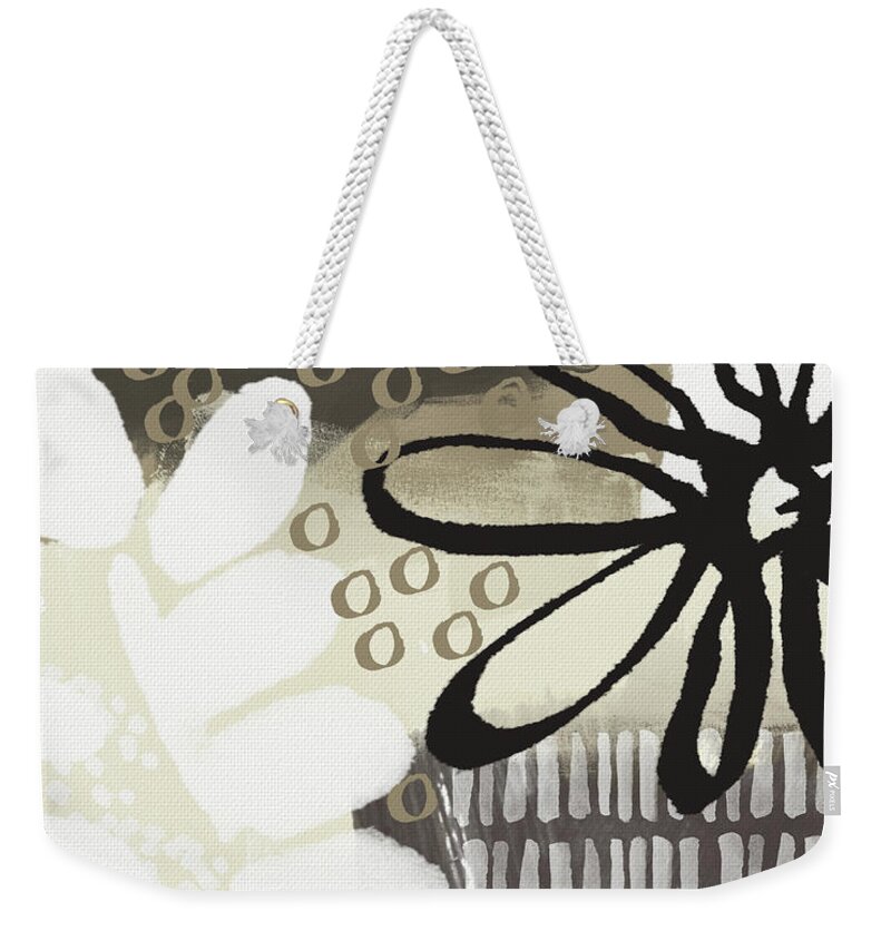 Abstract Weekender Tote Bag featuring the painting Autumn Walk- Art by Linda Woods by Linda Woods