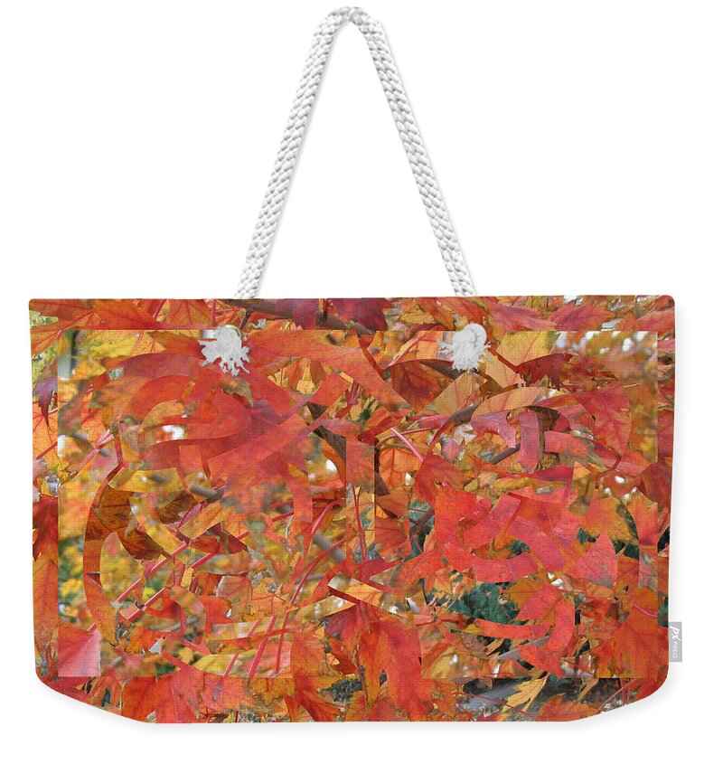 Celtic Weekender Tote Bag featuring the digital art Autumnal Celtic Celebration 1 by Laura Davis