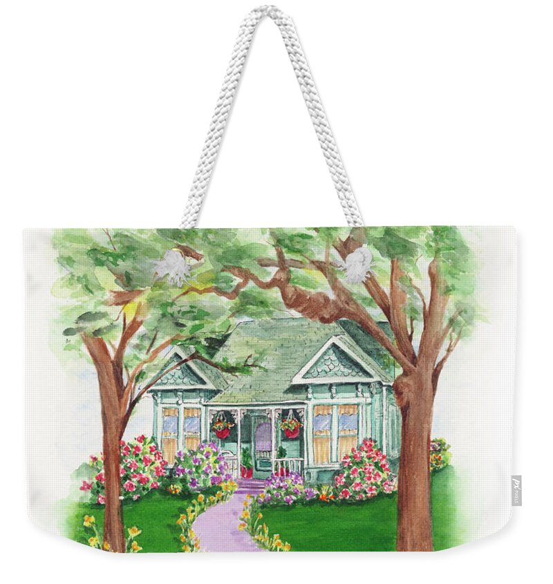 Ashland Weekender Tote Bag featuring the painting B Street by Lori Taylor