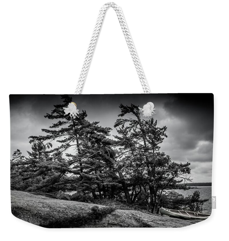 Lanscape Weekender Tote Bag featuring the photograph B/W by Tommy Jaksic