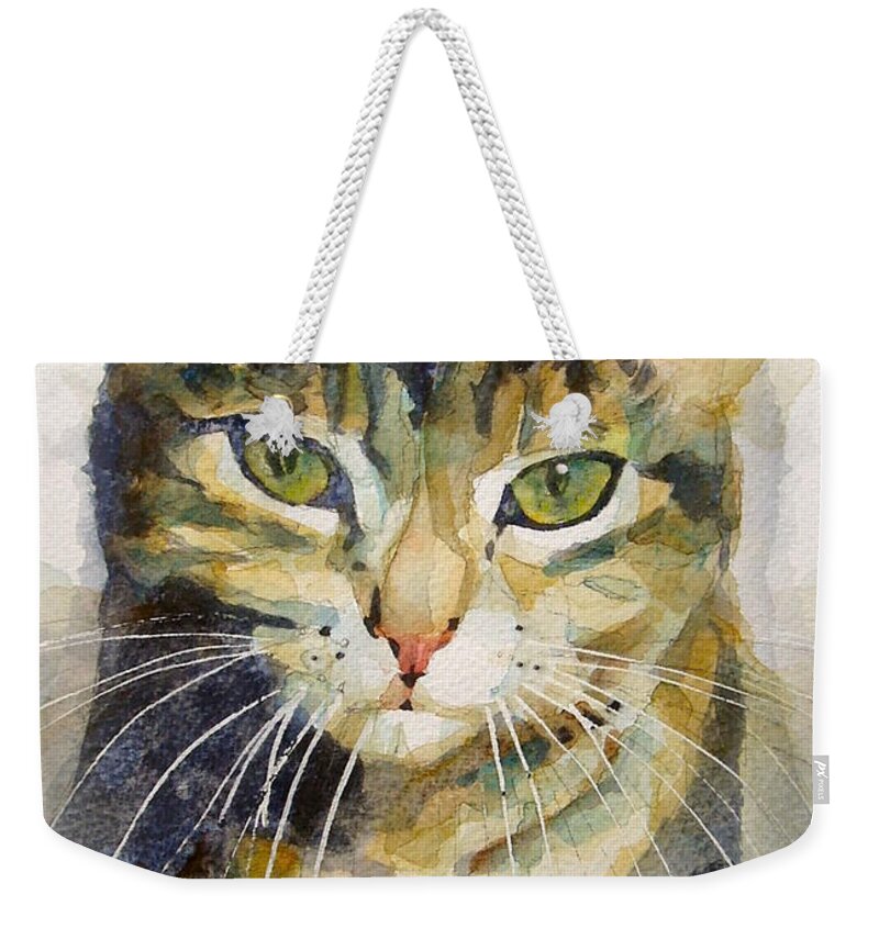 Kittens Weekender Tote Bag featuring the painting Baby I Love You by Paul Lovering