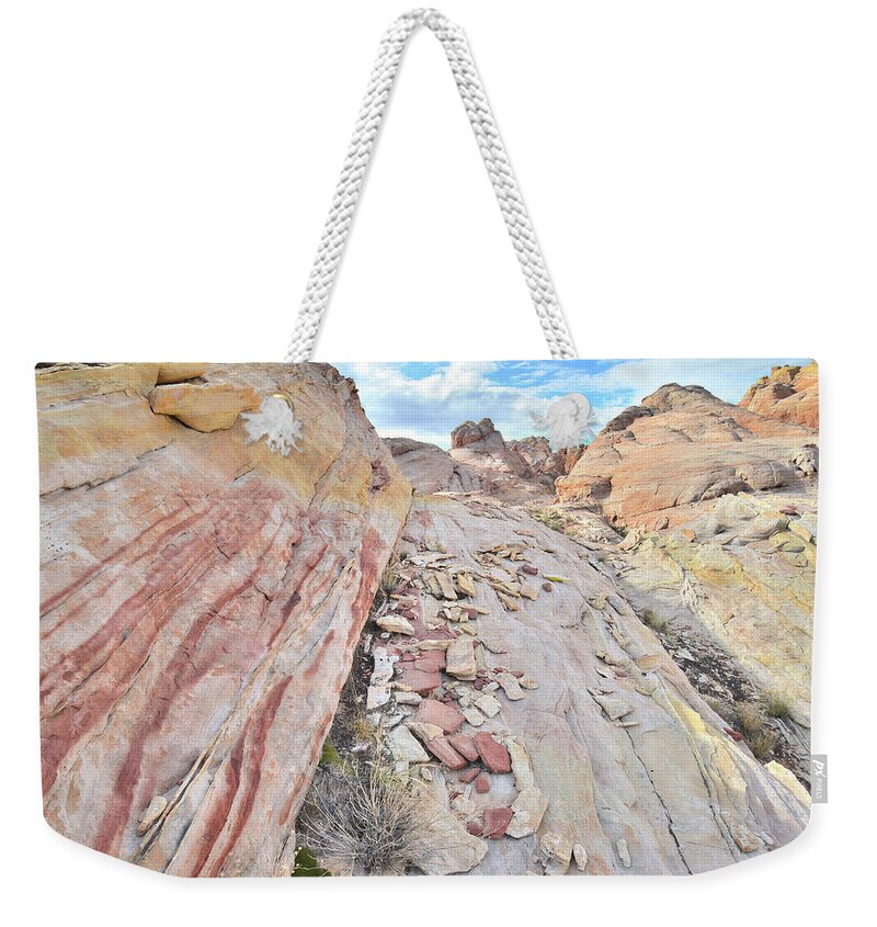Valley Of Fire State Park Weekender Tote Bag featuring the photograph Back Country Valley of Fire by Ray Mathis