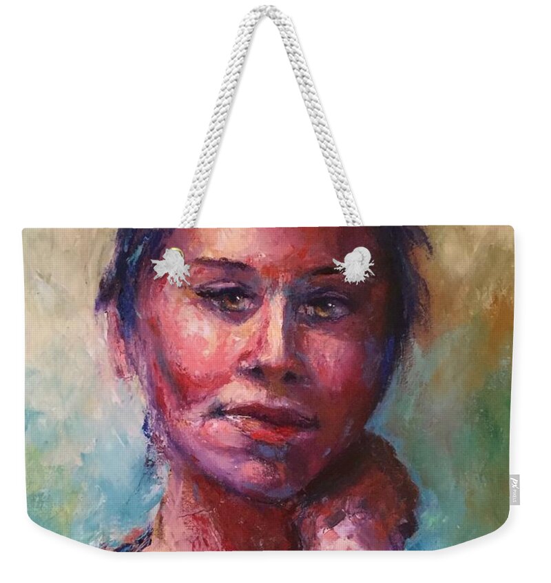 Back To The Garden Weekender Tote Bag featuring the painting Back To The Garden by Shannon Grissom