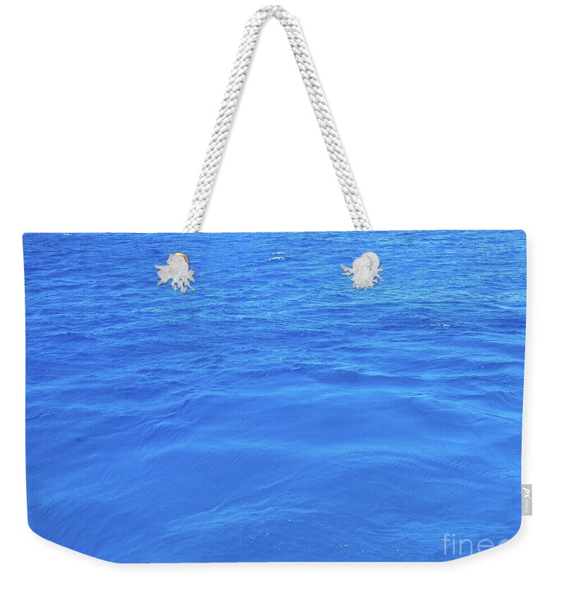 Ocean Weekender Tote Bag featuring the photograph Bahama Blue by Barbara Von Pagel