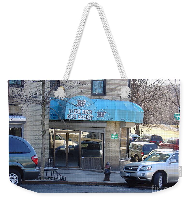 Baker Field Deli Weekender Tote Bag featuring the photograph Baker Field Deli by Cole Thompson