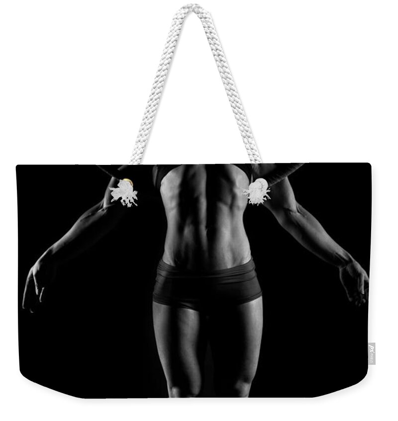 Strength Weekender Tote Bag featuring the photograph Balance of Power - Symmetry by Monte Arnold