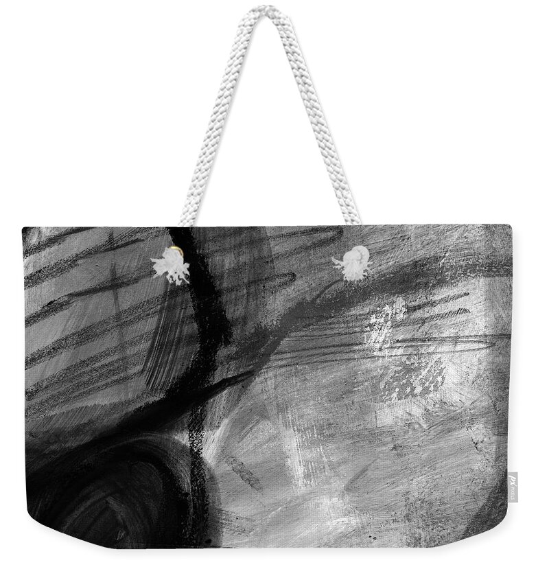 Balance Weekender Tote Bag featuring the painting Balancing Stones 34 by Linda Woods