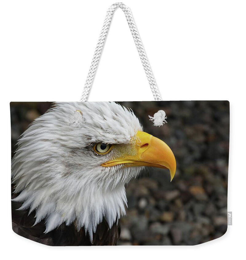 Bald Eagle Weekender Tote Bag featuring the photograph Bald Eagle by Kuni Photography