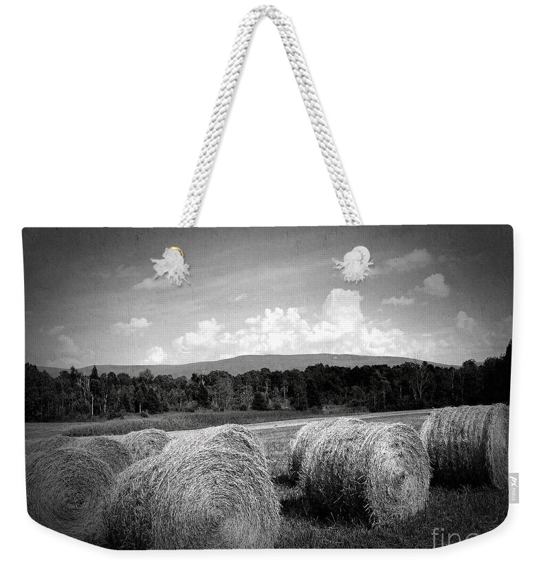 Bales Weekender Tote Bag featuring the photograph Bales in Monochrome by Onedayoneimage Photography