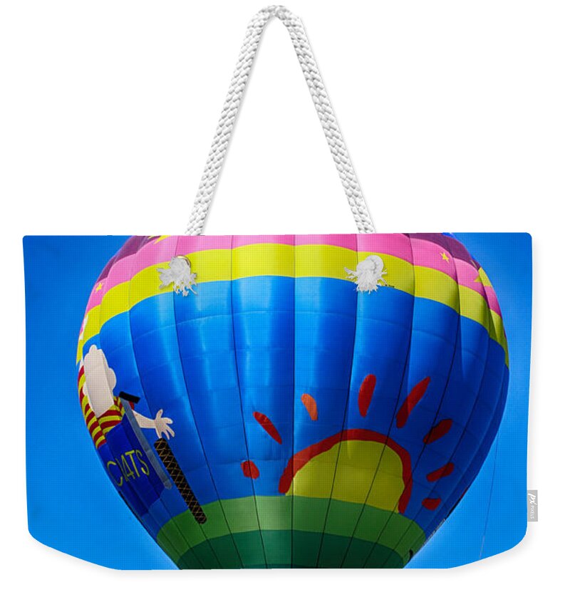 Ascension Weekender Tote Bag featuring the photograph Balloon over Wine Country by Tommy Anderson