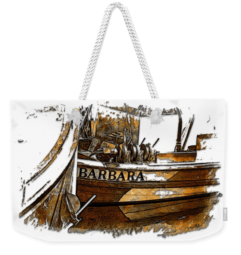 Earthy Weekender Tote Bag featuring the photograph Barbara Earthy 3 Dimensional by DiDesigns Graphics