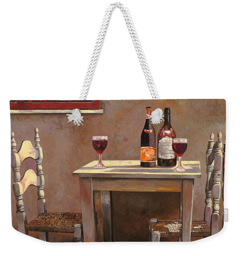 Wine Weekender Tote Bag featuring the painting Barbaresco by Guido Borelli