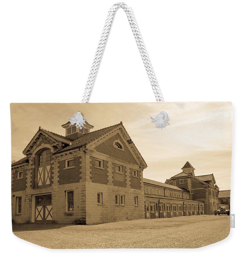 O.c. Barber Weekender Tote Bag featuring the photograph Barber Piggery NW by Darrell Foster