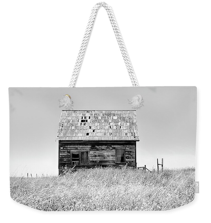 Bare All In Black And White Weekender Tote Bag featuring the photograph Bare All in Black and White by Kandy Hurley