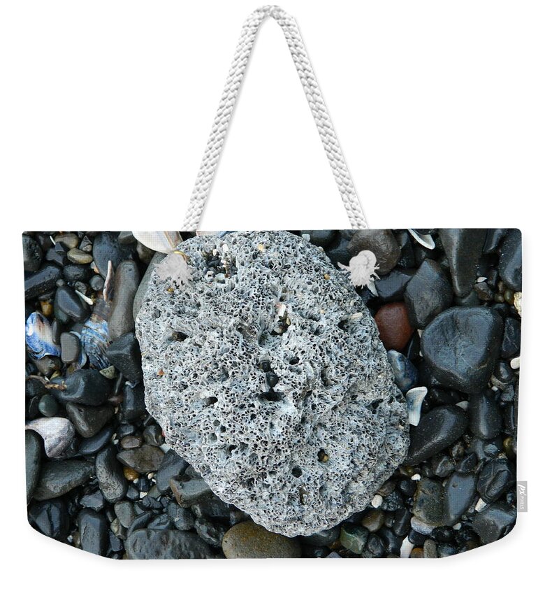 Barnacle Weekender Tote Bag featuring the photograph Barnacle Rock by Gallery Of Hope 