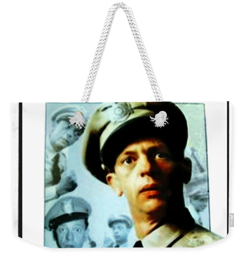 Andy Weekender Tote Bag featuring the photograph Barney Poster by Joan Minchak