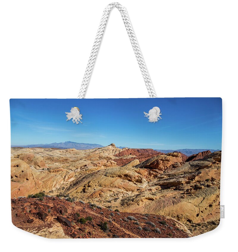 State Park Weekender Tote Bag featuring the photograph Barren Desert by Ed Clark