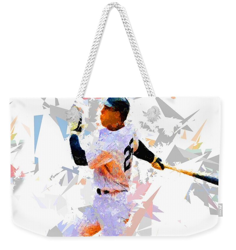 Baseball Weekender Tote Bag featuring the painting Baseball 25 by Movie Poster Prints