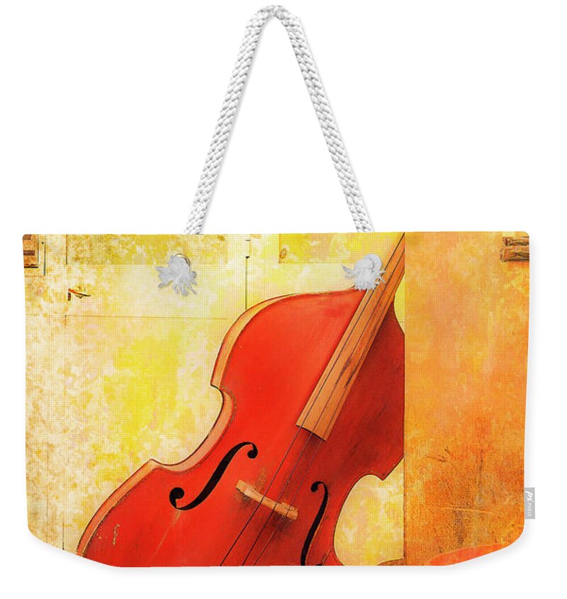Forum Weekender Tote Bag featuring the photograph Bass Violin by Craig J Satterlee