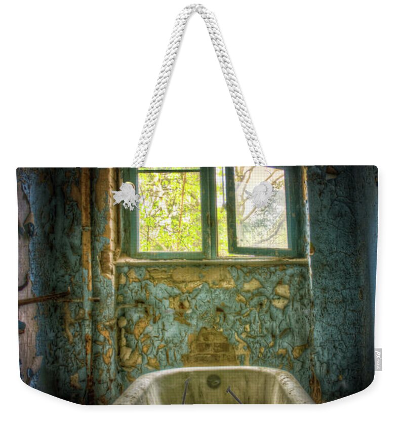 Abandoned Weekender Tote Bag featuring the digital art Bath toy by Nathan Wright
