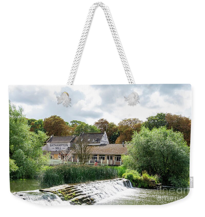 Bathampton Weekender Tote Bag featuring the photograph Bathampton mill by Steev Stamford