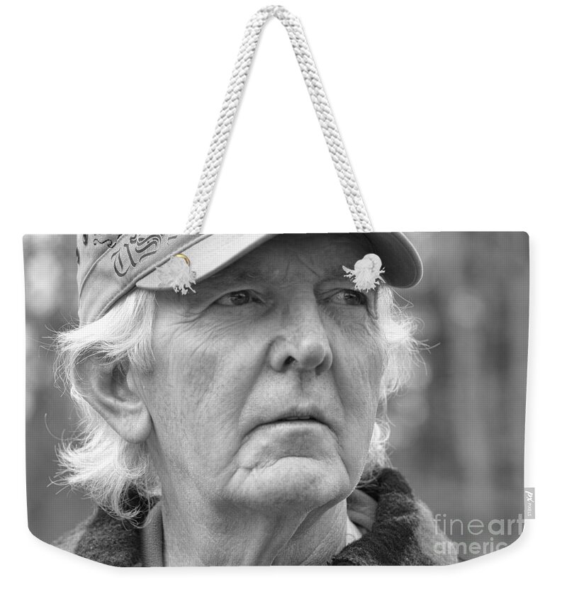 Working Weekender Tote Bag featuring the photograph Battle Wounds by Mim White