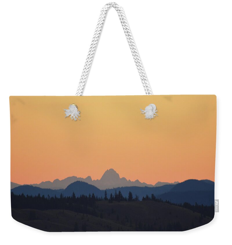 British Columbia Weekender Tote Bag featuring the photograph B C Dawn by Ed Hall
