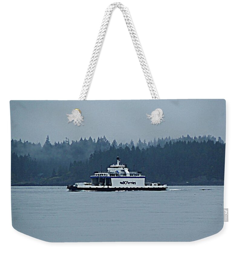 Ferry Weekender Tote Bag featuring the photograph BC Ferries Island Hopper by Barbara St Jean