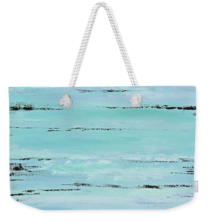 Beach Weekender Tote Bag featuring the painting Beach Boards II by Tamara Nelson