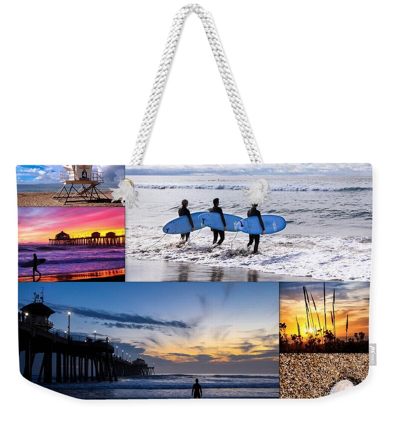 Beach Weekender Tote Bag featuring the photograph Beach Collage by Kip Krause