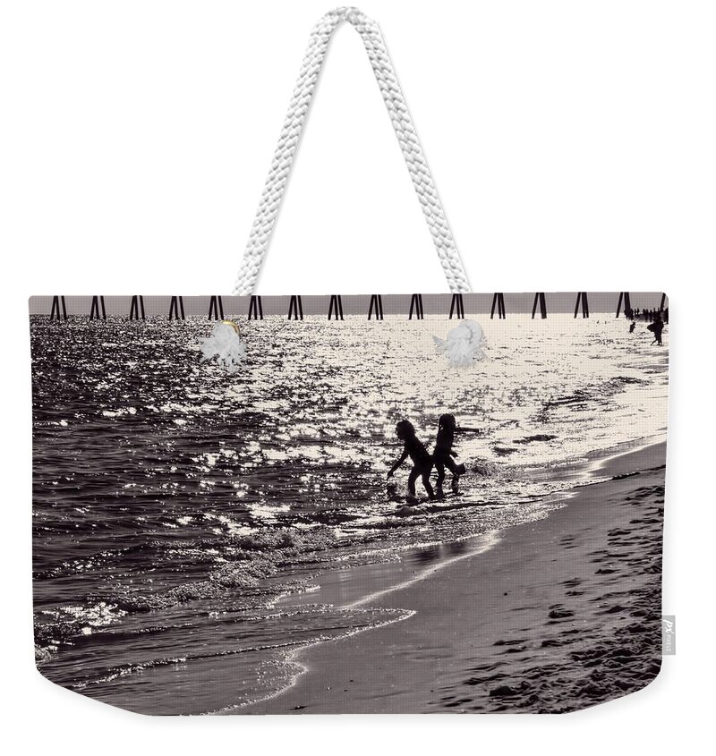 Beach Weekender Tote Bag featuring the photograph Beach Day by Kathy Bassett